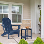 Apolimi Adirondack Outdoor Side Table, 2-Tier Sturdy Patio End Table Weather - Image 2
