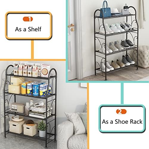SORCEDAS Plant Stand Outdoor Indoor 4 Tier Metal Corner Flower Shelf - Image 4