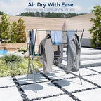 Whitmor Drying Rack Clothing, Large 12 Drying Poles Clothes Drying Rack - Image 6