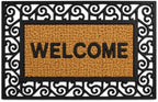 Gardenised Natural Coir and Non-Slip Rubber Doormat by Gardenised