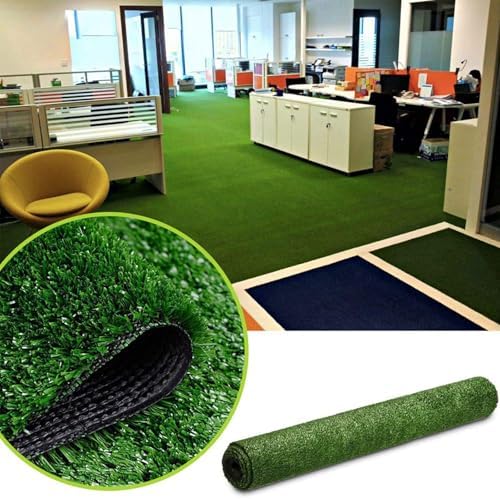 Artificial Grass Rug 8FTx8FT Synthetic Grass Turf Rug Indoor Outdoor Garden - Image 6