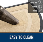 OLANLY Half Circle Front Door Mat Outside 47x23 All-Season Rubber Doormat - Image 5