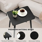 FORAOFUR Black End Tables Set of 2, Modern Boho End Table - Image 4