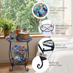 Cinnvoice Outdoor Side Table Small End Patio Porch Table - Image 5