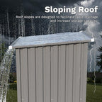 Devoko 3x3 FT Outdoor Storage Shed, Small Garden Tool Shed - Image 3