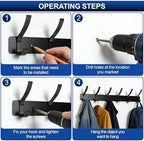 Wall Mounted Coat Rack, 6 Hooks - Image 6