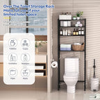samstar 4 Tier Over The Toilet Storage Rack, Bathroom Organizer Shelves Cabinet - Image 3