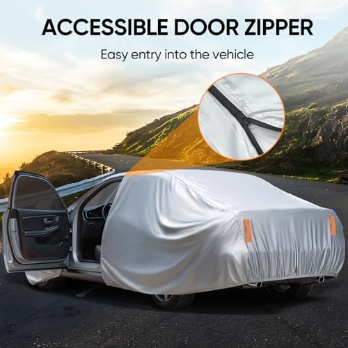 NEVERLAND Sedan Car Cover Waterproof Heavy Duty All Weather up to 196" - Image 7