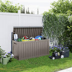 86 Gallon Deck Box, Lockable Waterproof Outdoor Storage Boxes - Image 6