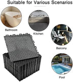 16 PCS Modular Interlocking Cushion Drainage Floor Tiles 10" x10 - Image 6