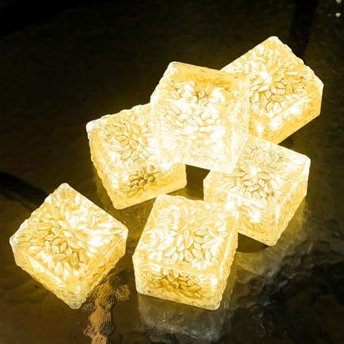 JKIMK Solar Brick Lights Outdoor Solar Lights Outdoor Waterproof Patio by JKIMK