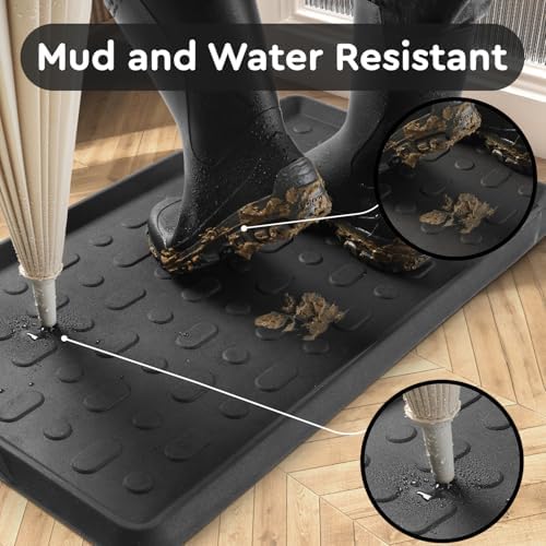 tchdio Durable Rubber Boot Tray and Shoe Mat - Image 2