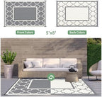 GENIMO Outdoor Rug, Waterproof Plastic Rugs - Image 4