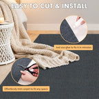 Grefinity Marine Carpet, 6 FT x 18 FT Dark Gray Indoor Outdoor Carpet - Image 6