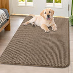 Smiry Dog Door Mat for Muddy Paws 40x32, Absorbent Low-Profile Doormats by Smiry