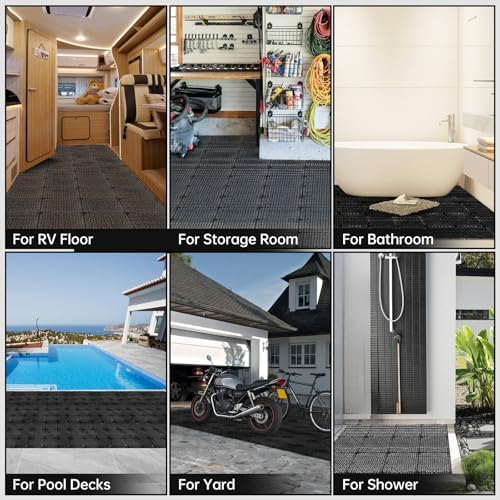 RITOLLO Modular Interlocking Cushion Drainage Floor Tiles - Image 7