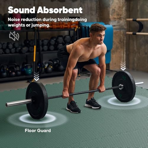 12 Pack 48 sqft Home Gym Mat, Puzzle Exercise Mat, EVA Interlocking Foam Floor - Image 5