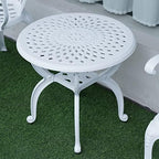 YKSY&YKSY Jardin DE Centennial Cast Aluminum Outdoor Side Table, Anti-Rust - Image 7