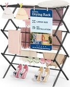 APEXCHASER Oversize 3-Tier Clothes Drying Rack, No Install by APEXCHASER