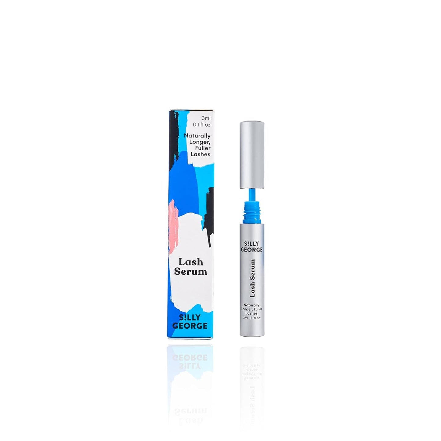 Silly George Eyelash Growth Serum for Thicker, Fuller, Longer & Bold Eyebrows, Premium Serum, Lashes & Brows Enhancer, (3ml, 0.1 Fl. oz)