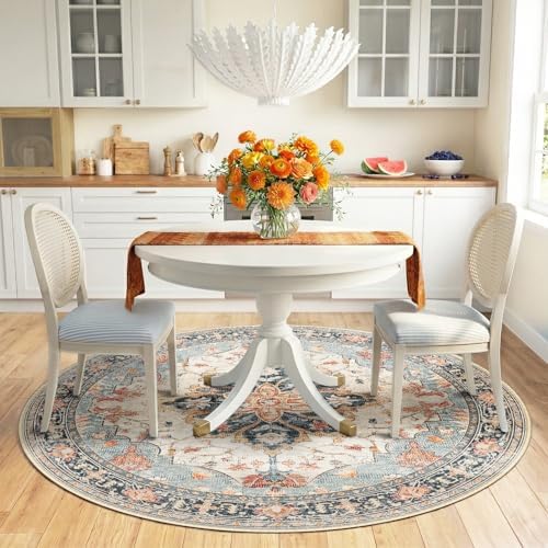 RELEANY Washable Area Rug, Round 6ft - Image 2
