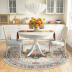 RELEANY Washable Area Rug, Round 6ft - Image 2