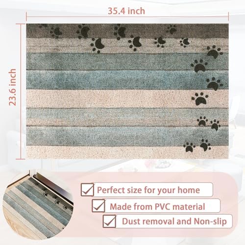 Darkyazi Colorful Door Mat 23.6" x 35.4" Waterproof and Stain-Resistant Front - Image 2