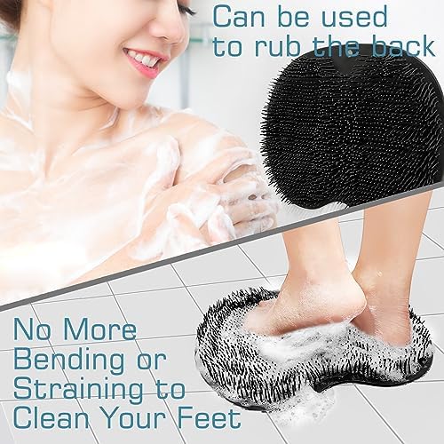 Shower Foot Scrubber Mat Back Washer Back Exfoliating Bath Wash Pad Wall - Image 3