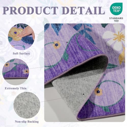 DUKINO 2x6 Runner Rug for Hallway, Washable Kitchen Rugs Non Slip - Image 5