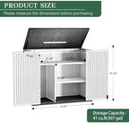 Outdoor Storage Shed Resin Waterproof Storage Cabinet - Image 2
