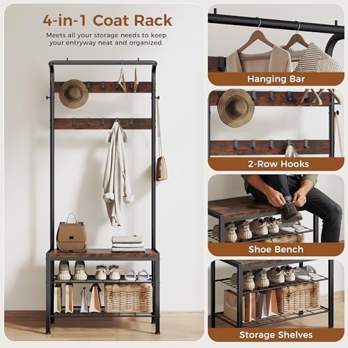 NEWBULIG Coat Rack, Hall Tree - Image 4