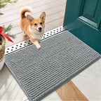 OLANLY Dog Door Mat for Muddy Paws 24x16, Extra Absorbent Chenille Mud Mat by OLANLY