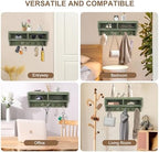 Key Holder Wall Mount with Mail Organizer, 6 Hooks & Shelf - Image 5