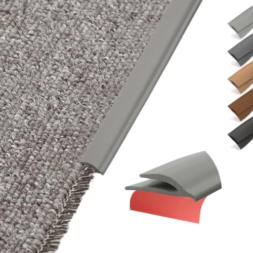 Carpet Edge Trim Binding Rug Edge Protector Thin Rugs Gray 10FT by Unknown