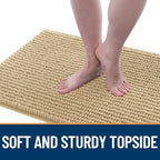 OLANLY Dog Door Mat for Muddy Paws 24x16, Extra Absorbent Chenille Mud Mat - Image 3