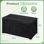 Greesum Outdoor Storage Box 120 Gallon Storage Bin - Image 4