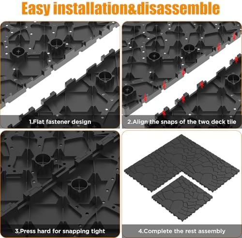Plastic Flooring Tiles for Both Indoor and Outdoor -Decking Checker Pattern - Image 3