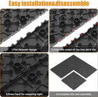 Plastic Flooring Tiles for Both Indoor and Outdoor -Decking Checker Pattern - Image 3