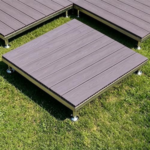 Heavy Duty Adjustable Floating Deck Platform Patio Flooring 84x84cm by Unknown