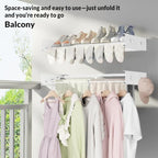 Foldable Wall-Mounted Clothes Drying Rack, 23.6 Inches, Holds up to 60 lbs - Image 4