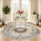 RELEANY Washable Area Rug, Round 5ft - Image 3