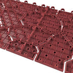 Pure Garden 6-Pack Polypropylene Interlocking Patio Deck Tiles - Image 5