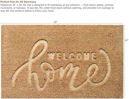 Gardenised Heavy Duty Coco Coir Doormat - Image 3