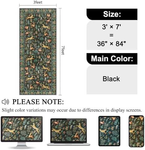 DUKINO 3x7 Hallway Runner Rug, Non Slip Animal Kitchen Runner Rug - Image 2
