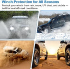 Winch Cover, Heavy Duty Waterproof Dust-Proof Winch Protection Cover, - Image 6