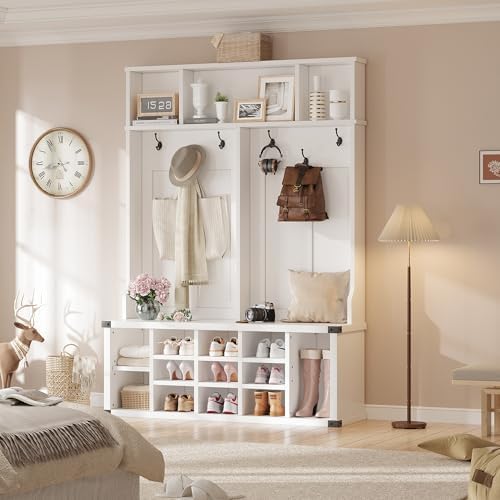 Takywep Extra Large 51" Entryway Hall Tree - Image 6