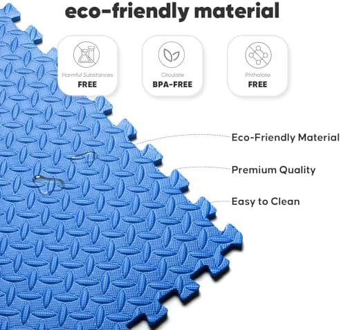 36 Pack 144 sqft Home Gym Mat, Puzzle Exercise Mat, EVA Interlocking Foam Floor - Image 5