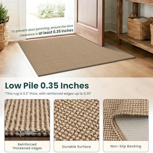 KOZYFLY Runners for Hallways 2.6x8 ft Washable Kitchen Runner Non Slip Rubber - Image 4