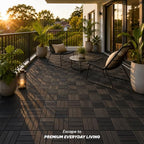 VICTORY RELAX Natural Acacia 12x12 Interlocking Wood Deck Tiles - Image 5