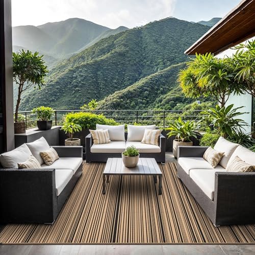 GENIMO Outdoor Rug, Waterproof Plastic Rugs - Image 3